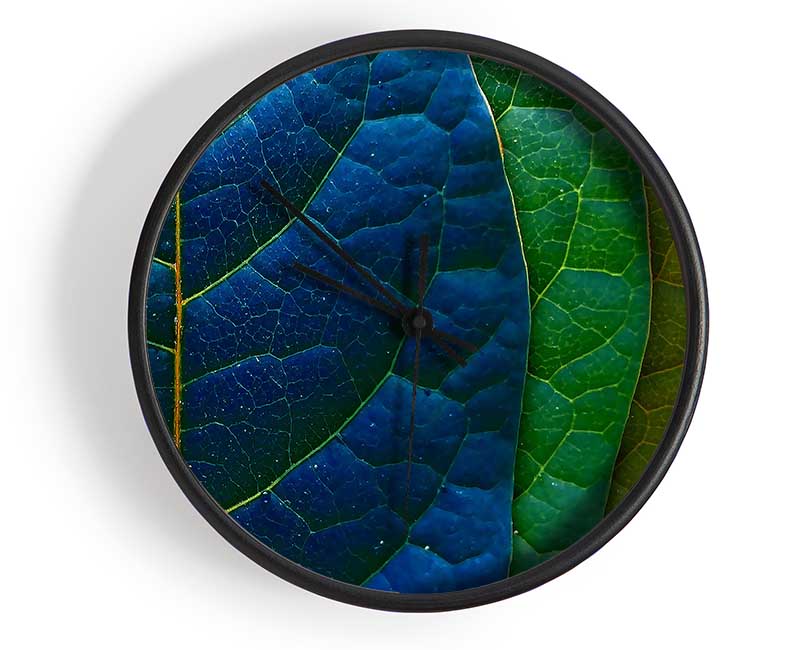 Colourful Leaves Clock - Wallart-Direct UK