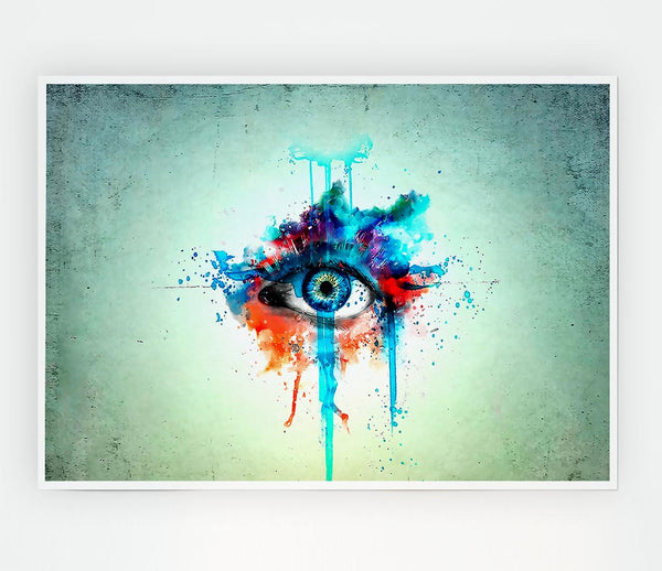 Eye Minimalistic Painting Print Poster Wall Art