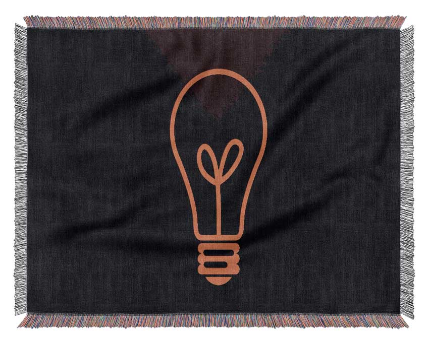 Light Bulb 3 Woven Blanket