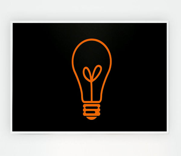 Light Bulb 3 Print Poster Wall Art