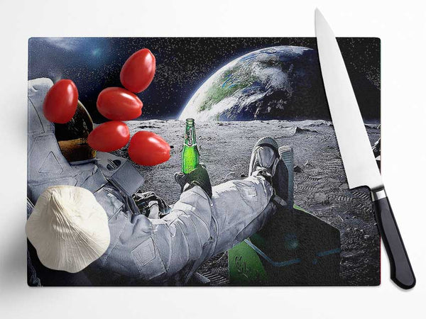 Moon Drink Glass Chopping Board