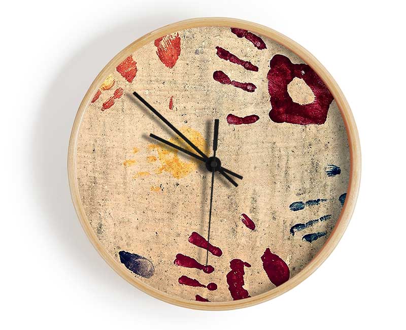 Handprints Clock - Wallart-Direct UK