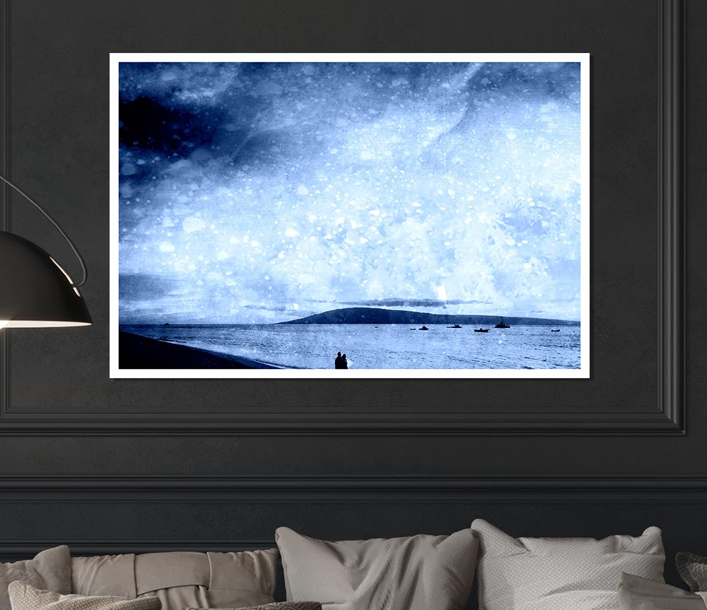 Beach Sky Print Poster Wall Art