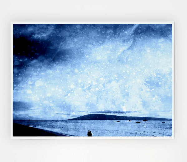 Beach Sky Print Poster Wall Art