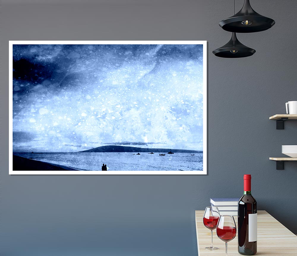 Beach Sky Print Poster Wall Art