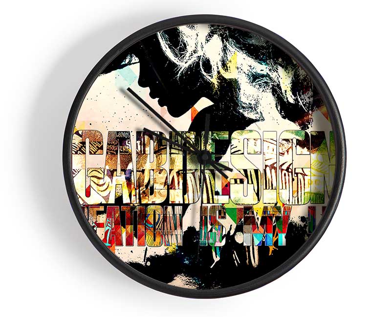 Creation Is My Life Clock - Wallart-Direct UK