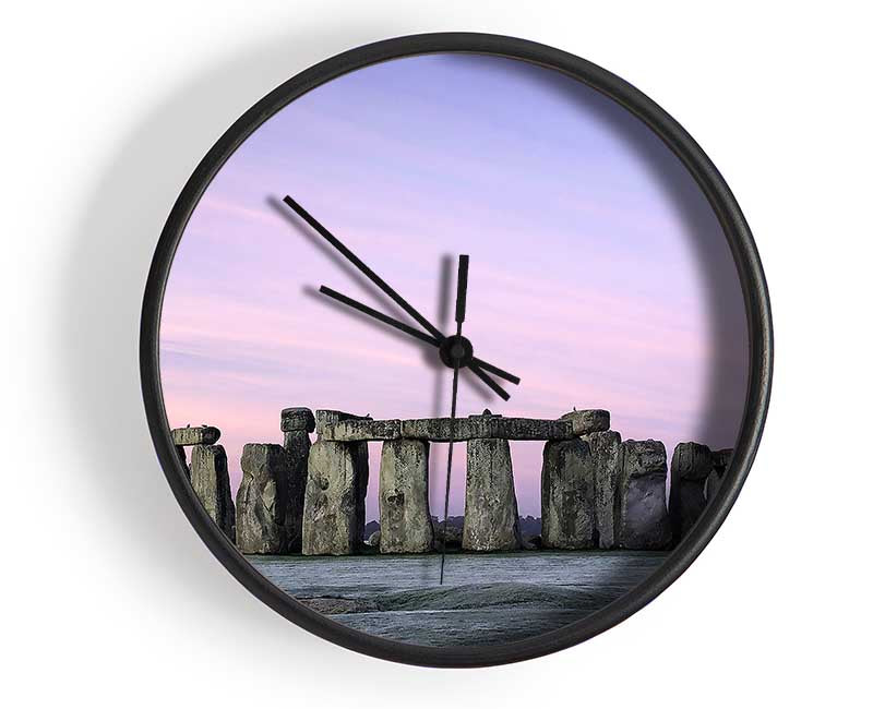 Stonehenge Wiltshire England Clock - Wallart-Direct UK