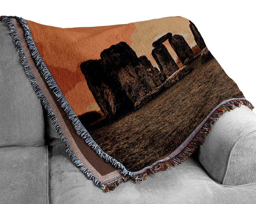 Stonehenge United Kingdom Woven Blanket