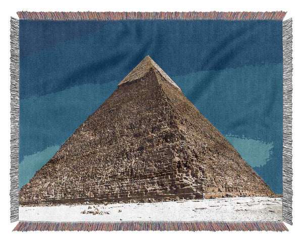 The Pyramids At Giza Egyptian Woven Blanket