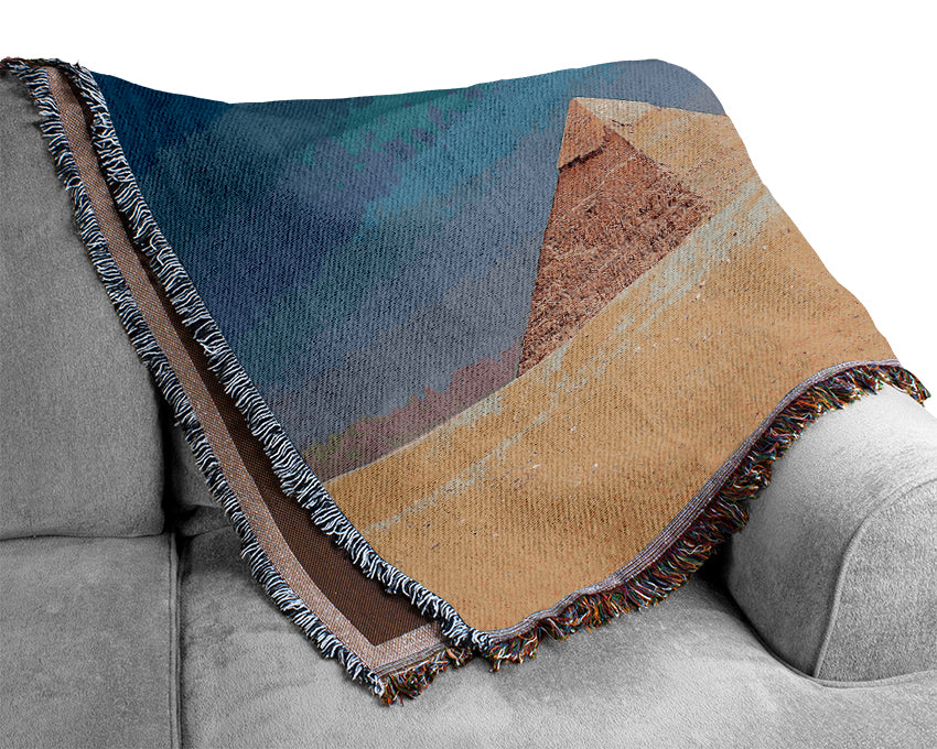 Giza Pyramids Woven Blanket