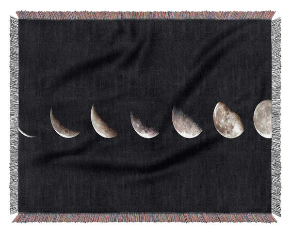 Moon Sequence Woven Blanket