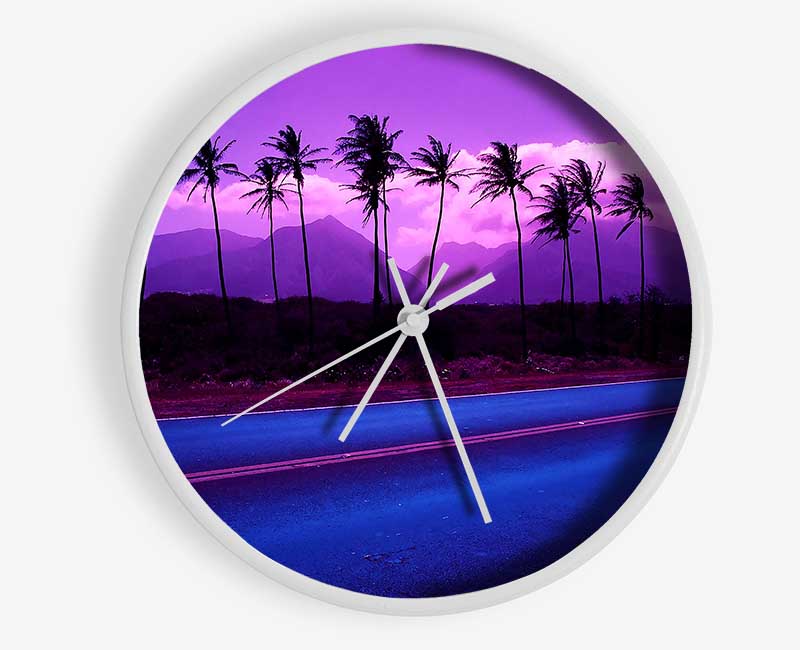 Roadside Trees Clock - Wallart-Direct UK