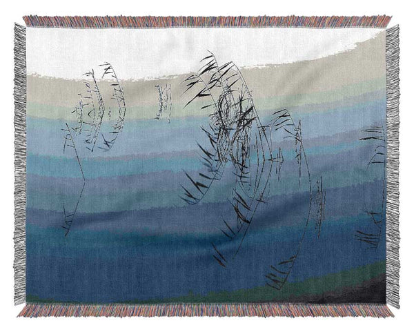 Pond Reeds Woven Blanket