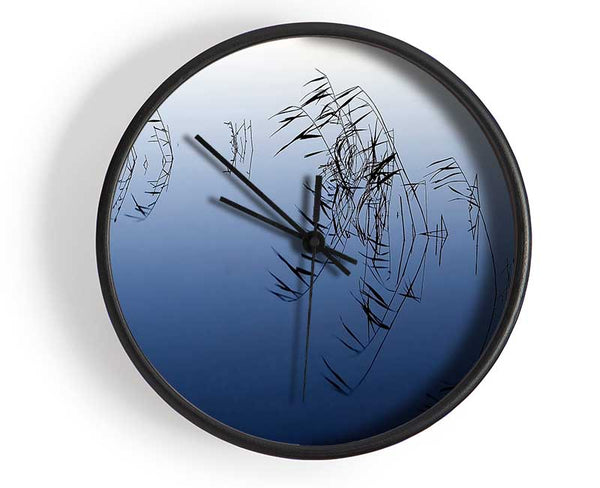 Pond Reeds Clock - Wallart-Direct UK