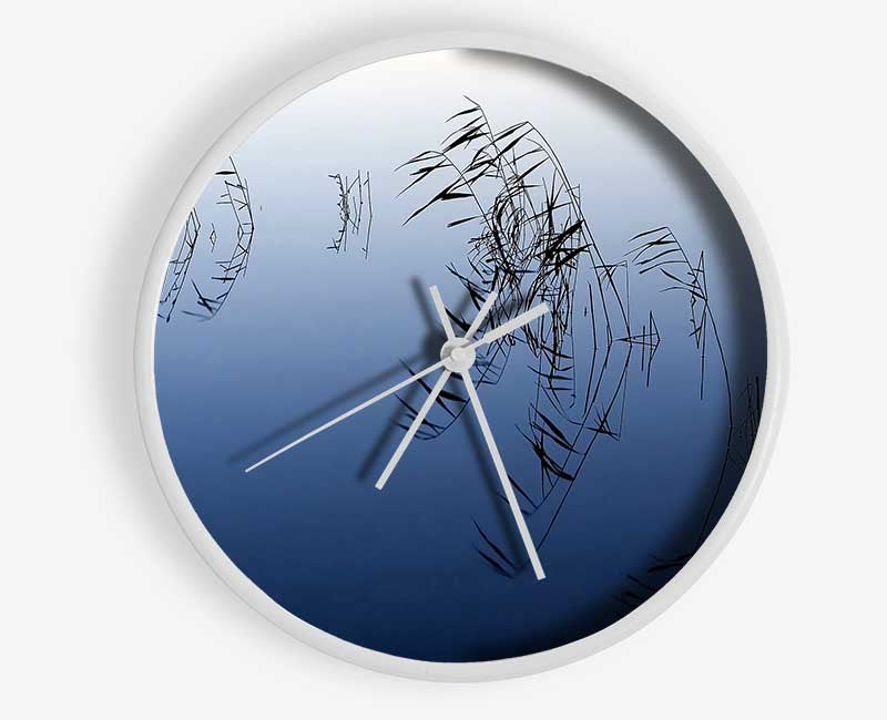 Pond Reeds Clock - Wallart-Direct UK