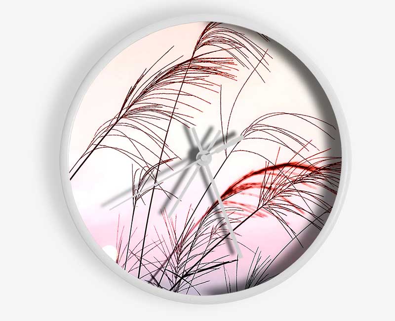 Grass Sunset Clock - Wallart-Direct UK