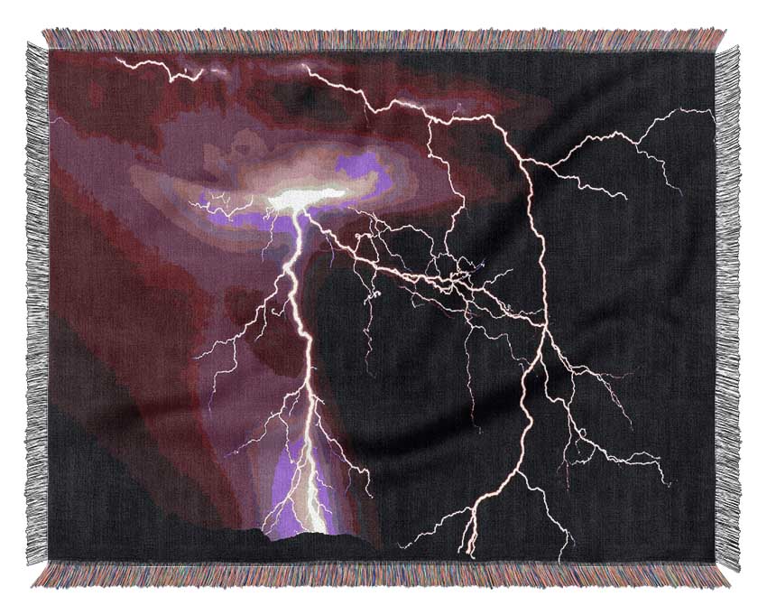 Lightning Storm Woven Blanket