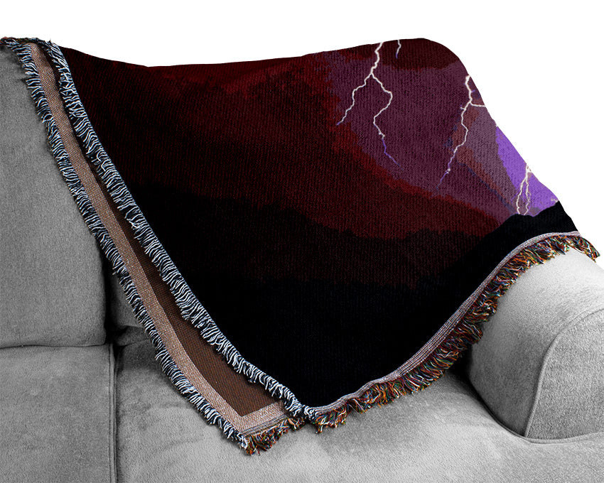 Lightning Storm Woven Blanket