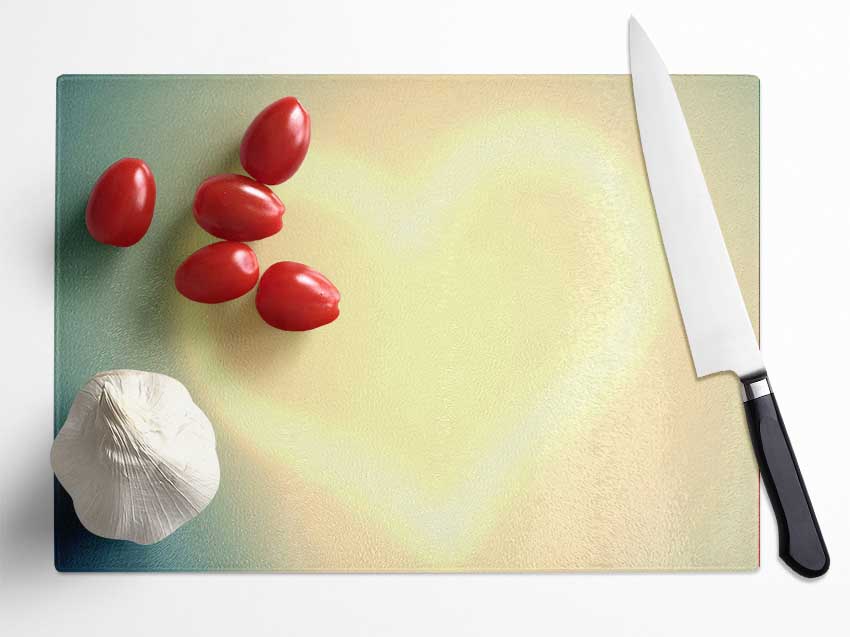 Heart Light Glass Chopping Board