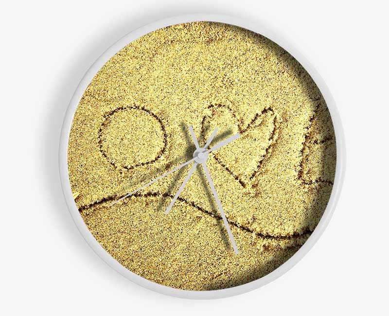 Love Message In The Sand Clock - Wallart-Direct UK