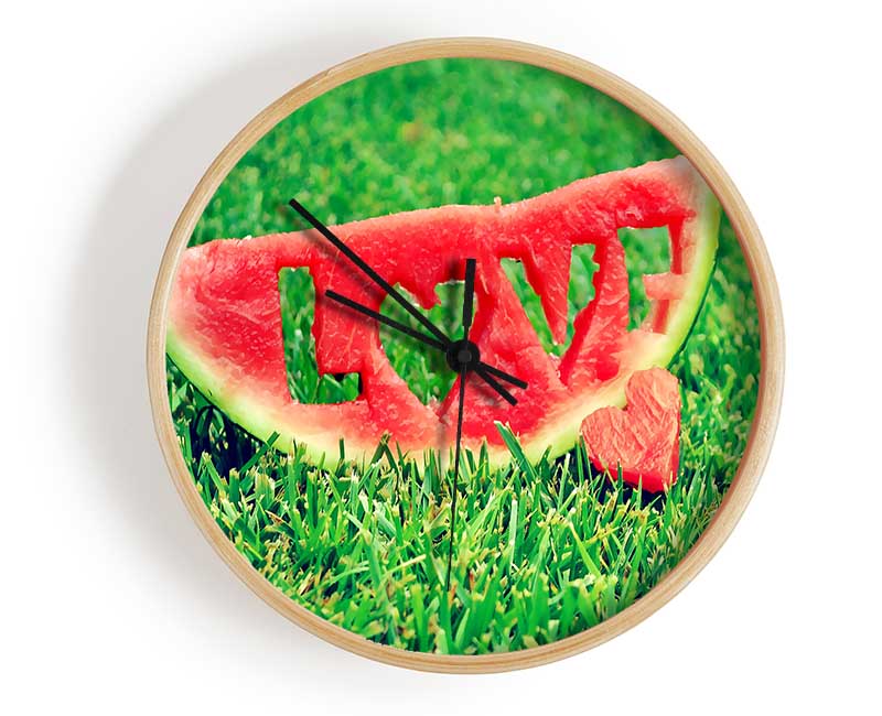 Love Watermelon Clock - Wallart-Direct UK