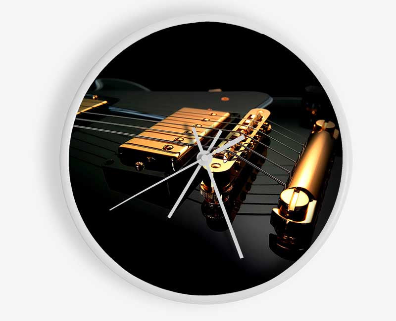 Black Guitar Clock - Wallart-Direct UK