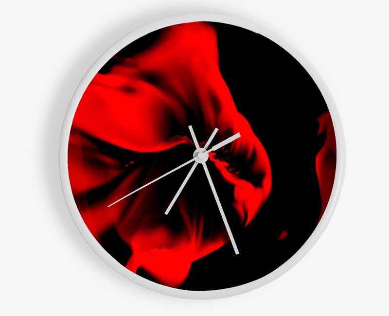 Fire Flames Clock - Wallart-Direct UK