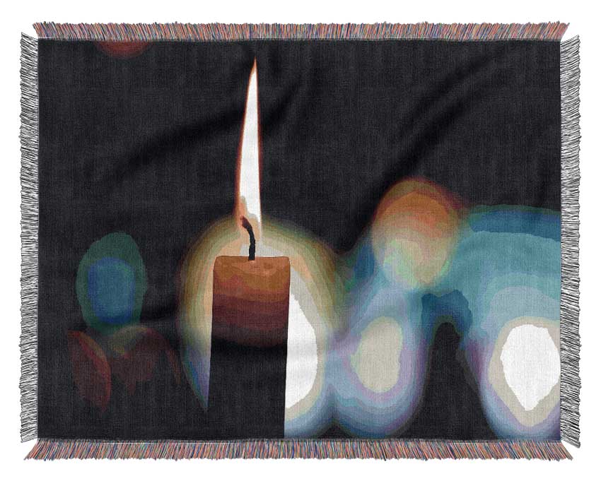 Candle Flame Woven Blanket