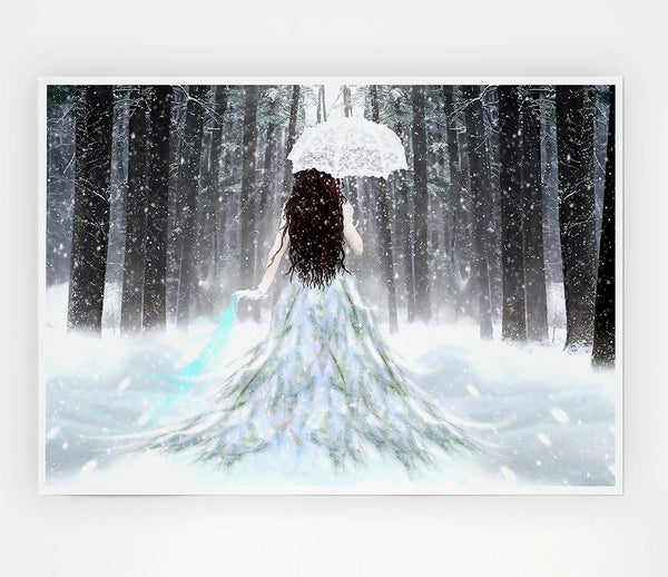 Fantasy Girl Print Poster Wall Art