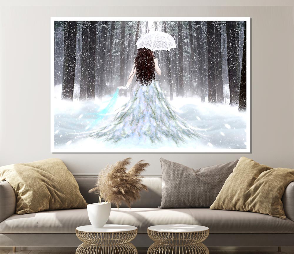 Fantasy Girl Print Poster Wall Art