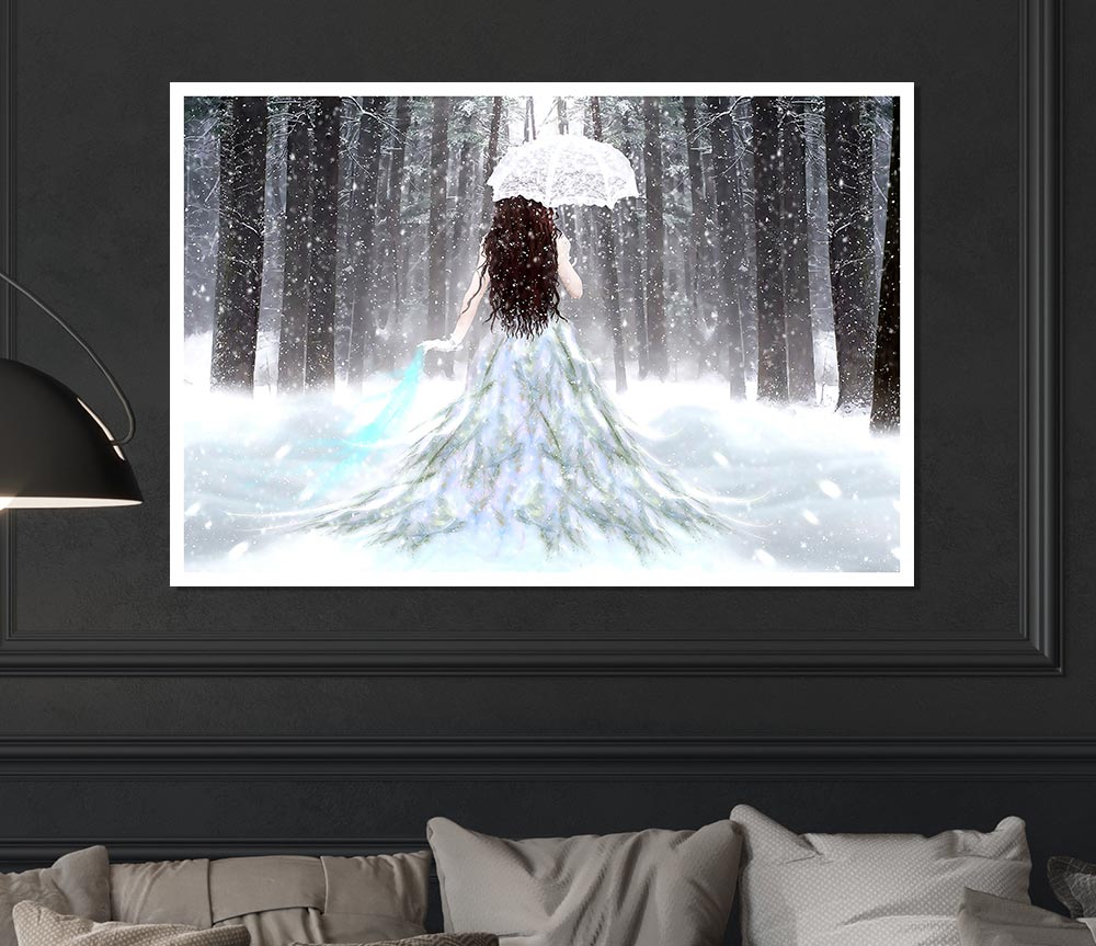 Fantasy Girl Print Poster Wall Art