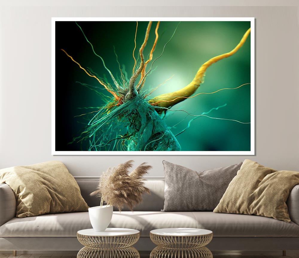 Bacteria Print Poster Wall Art