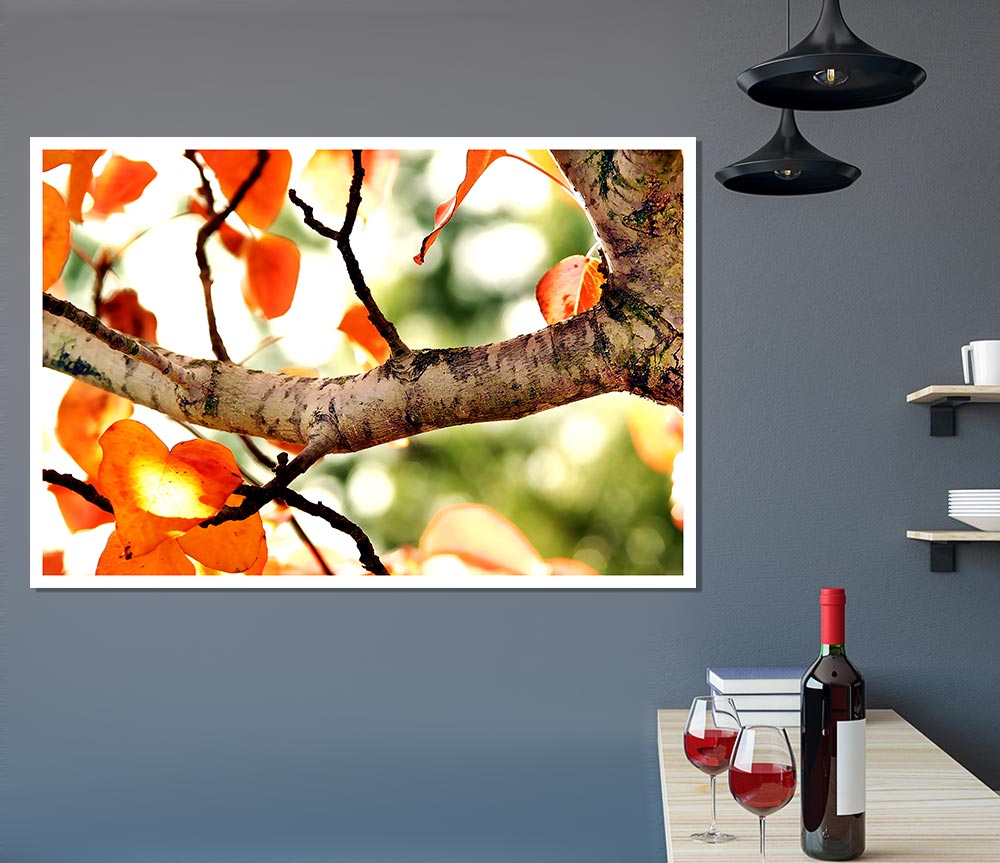 Fall Tree Print Poster Wall Art