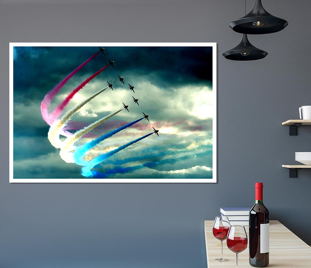 Air Show Print Poster Wall Art