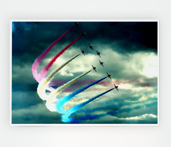 Air Show Print Poster Wall Art