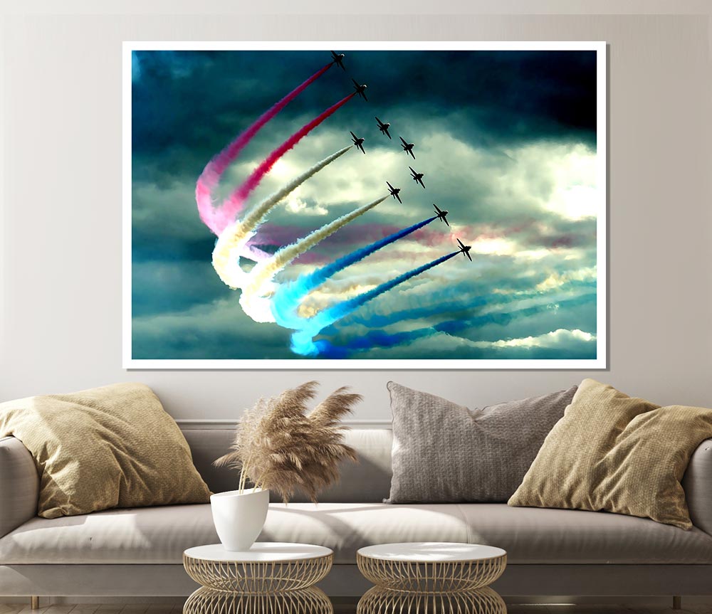 Air Show Print Poster Wall Art