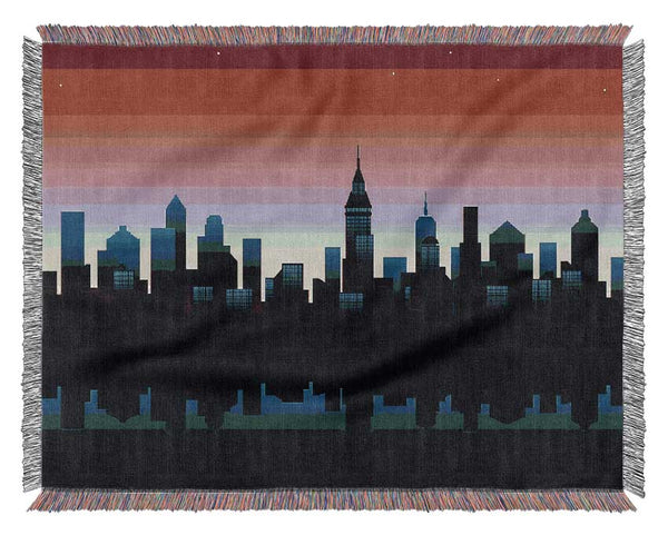 Architects New City Reflections Woven Blanket