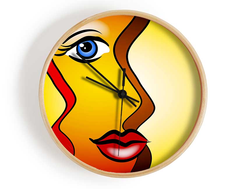 Abstract Woman Clock - Wallart-Direct UK