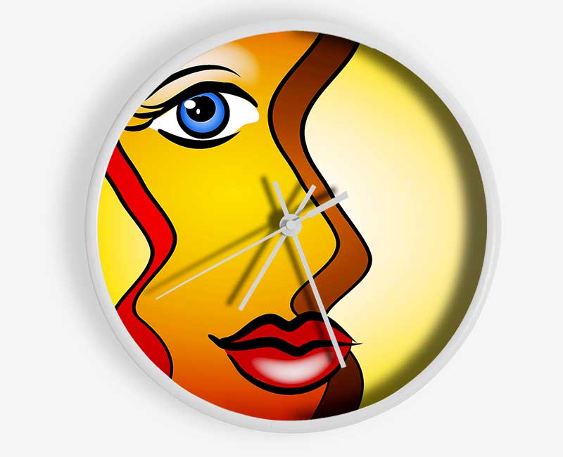 Abstract Woman Clock - Wallart-Direct UK