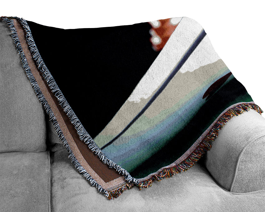 The Nuts In Poker Woven Blanket