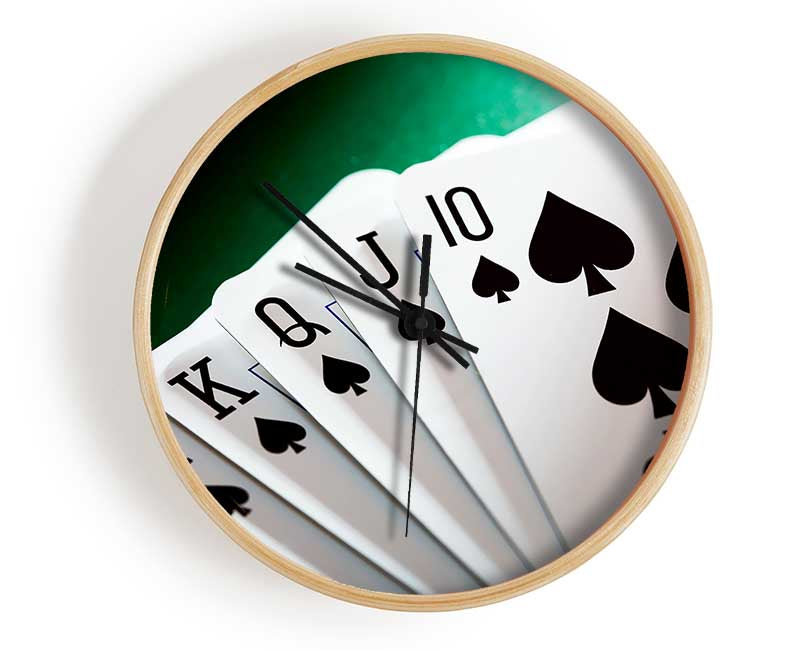 Royal Flush Poker Clock - Wallart-Direct UK