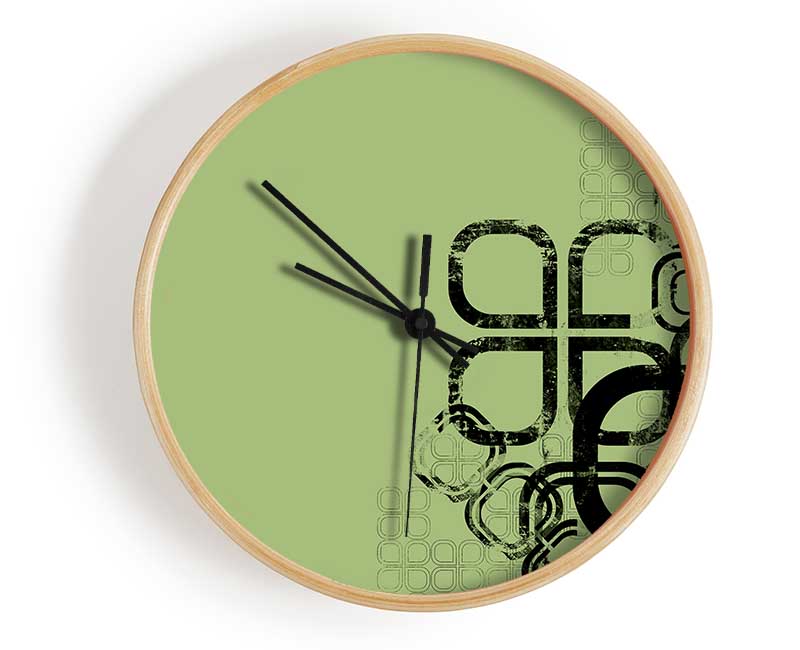 Green Maze Clock - Wallart-Direct UK