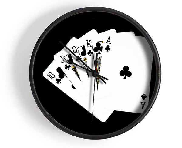 Royal Flush Clock - Wallart-Direct UK