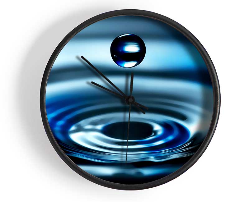 Blue Water Drop Clock - Wallart-Direct UK