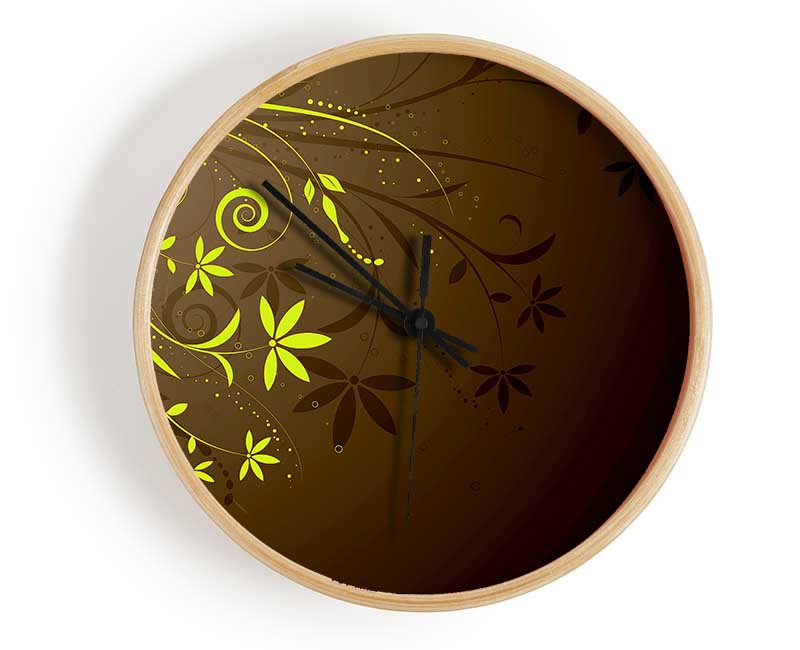 Green Vines Clock - Wallart-Direct UK