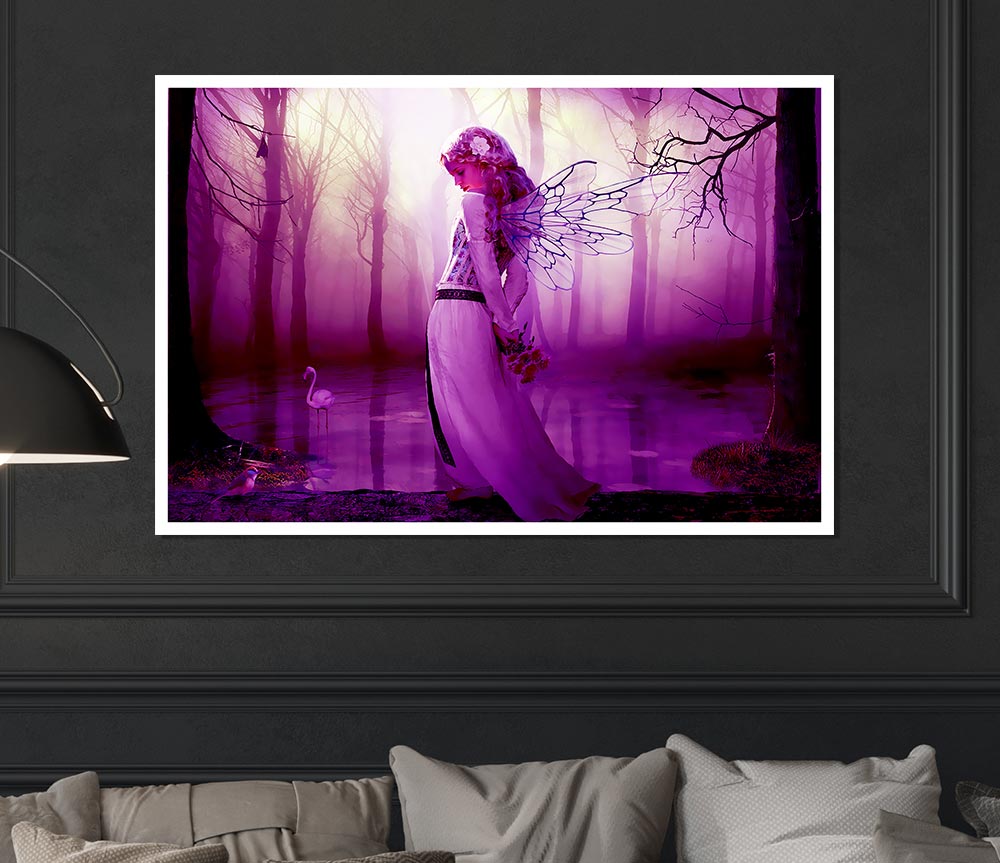 Fairy Lake Print Poster Wall Art