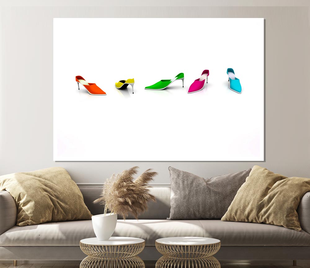 Cinderella Shoes Print Poster Wall Art