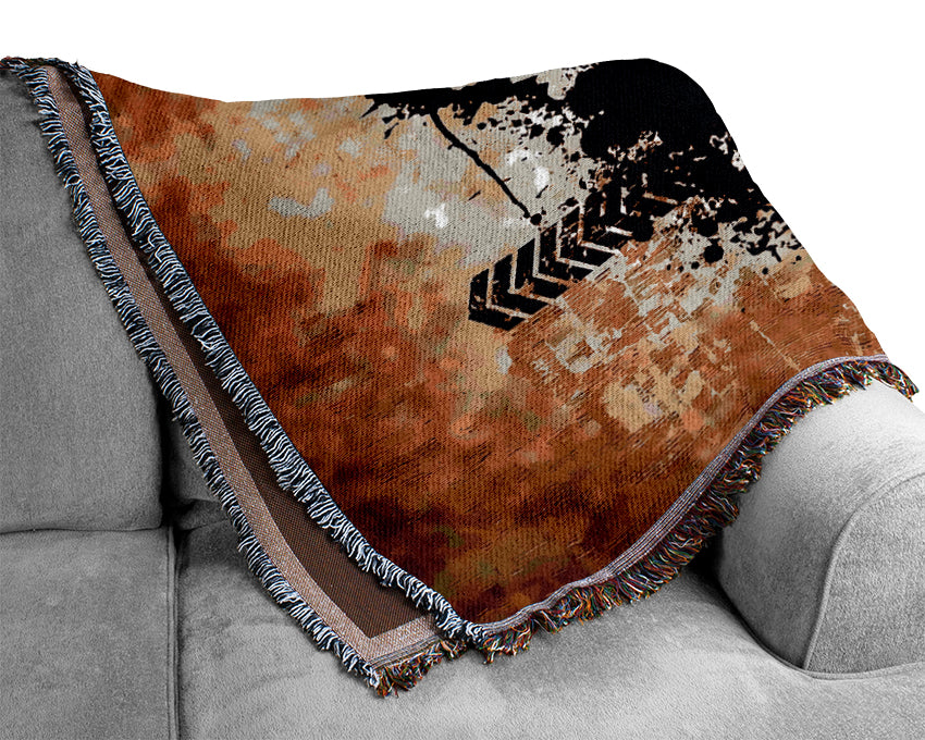 Che Guevara Brown Woven Blanket