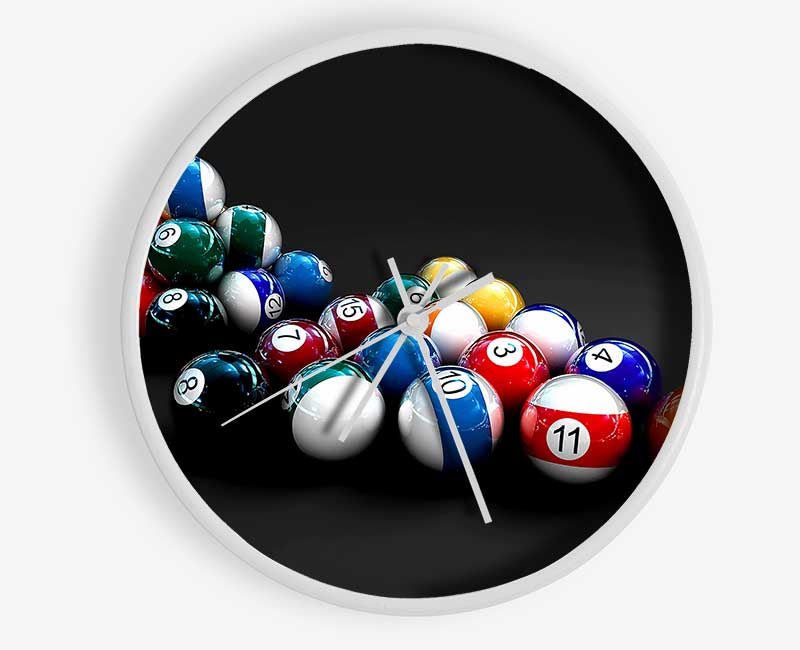 Double Pool Balls Clock - Wallart-Direct UK