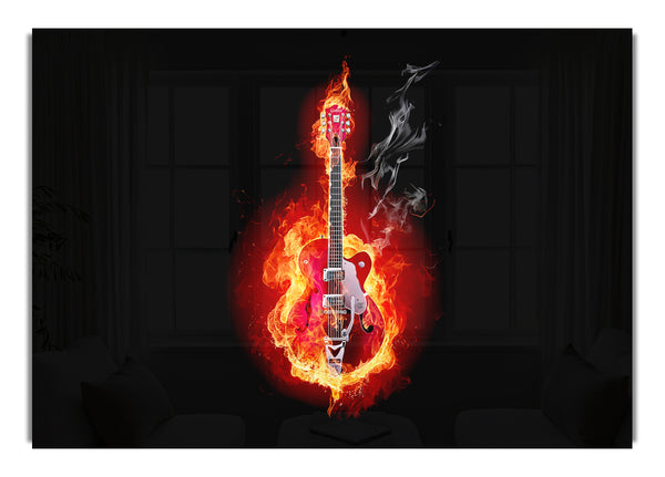 Red Guitar Flames